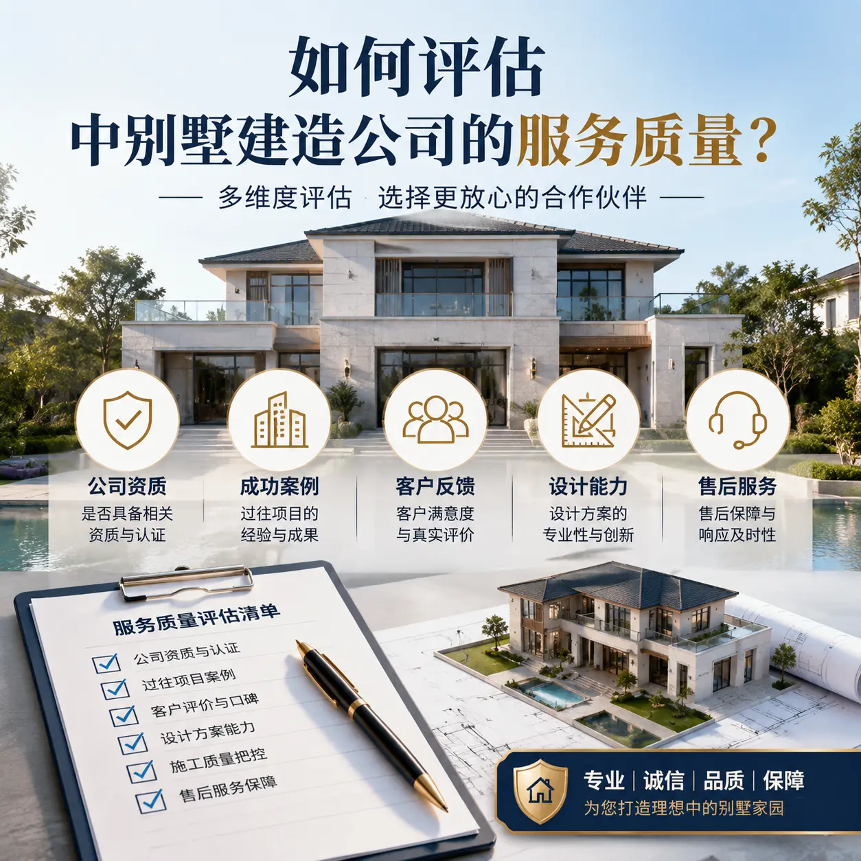 如何评估 兴义 中别墅建造公司的服务质量？