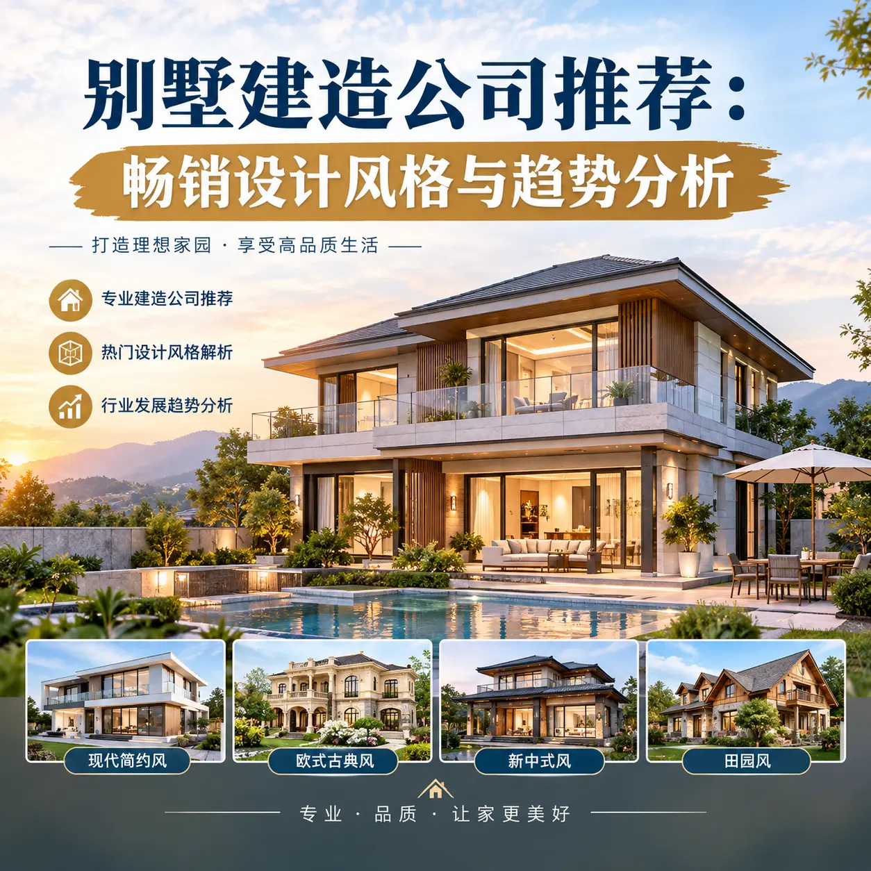 别墅建造公司推荐: 兴义 畅销设计风格与趋势分析