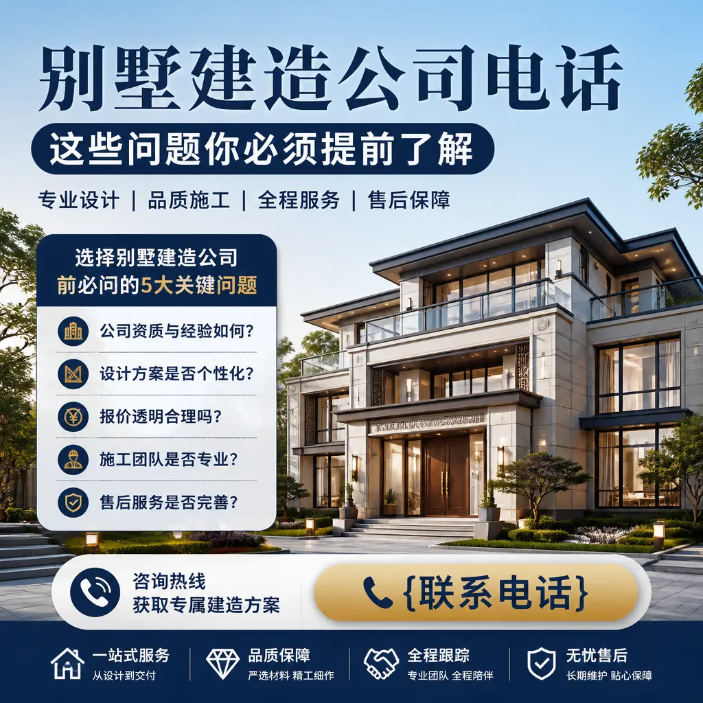 兴义别墅建造公司电话,这些问题你必须提前了解