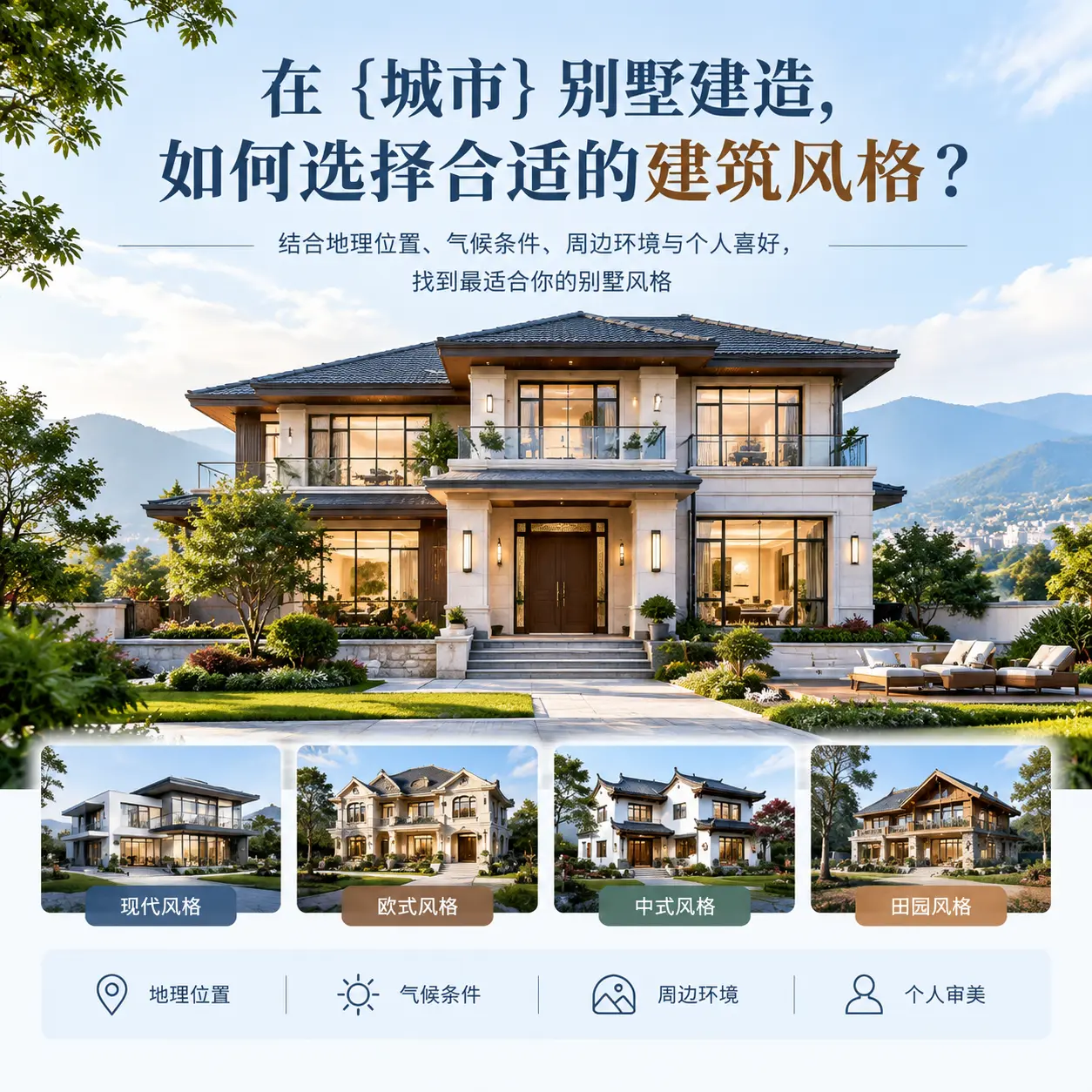在 兴义 别墅建造，如何选择合适的建筑风格？